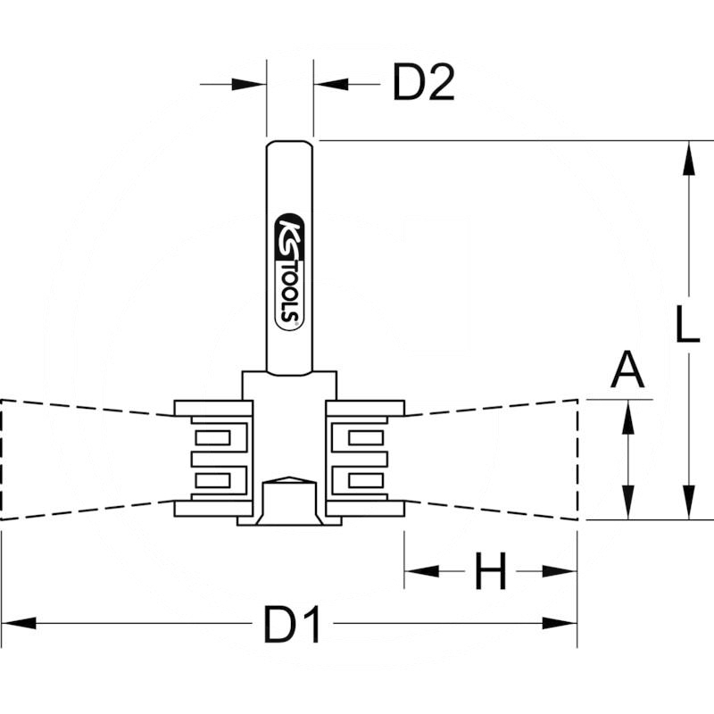 KS Tools Wire brush,steel wire, 0,30,Ø80mm | zdjęcie nr 2
