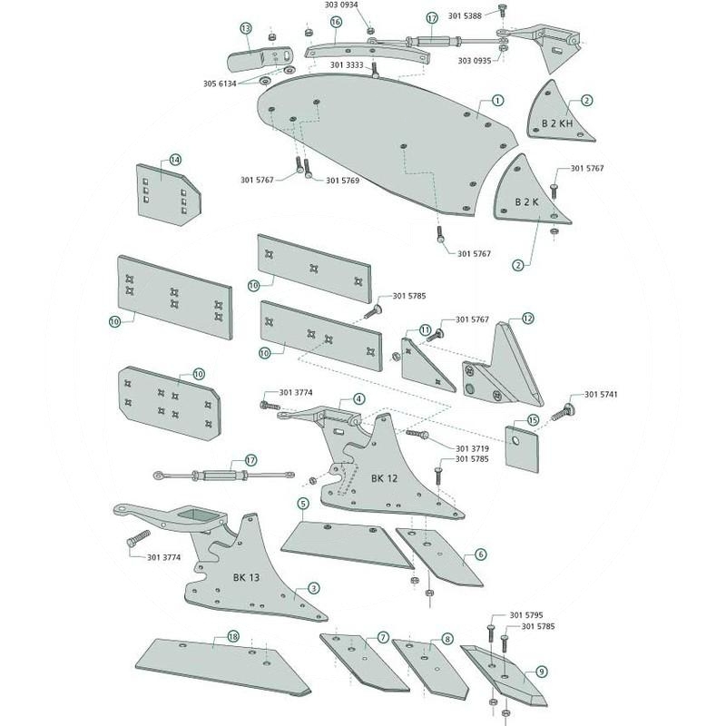 Lemken Mouldboard rear part | 3441035 | zdjęcie nr 2