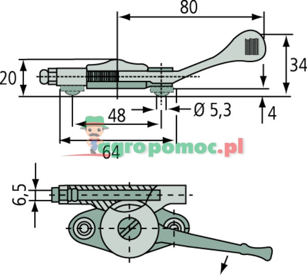 Magura Regulating lever | 16LF2 BK, 0112159 | zdjęcie nr 2