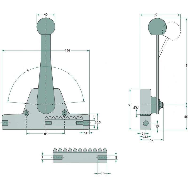 Magura Regulating lever | 58.1 BK/ZK, 0215750 | zdjęcie nr 2