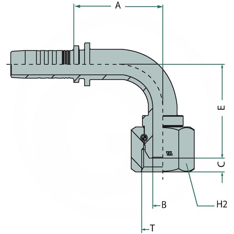 Manuli PN 08 DKR 1/2" 90° | zdjęcie nr 2