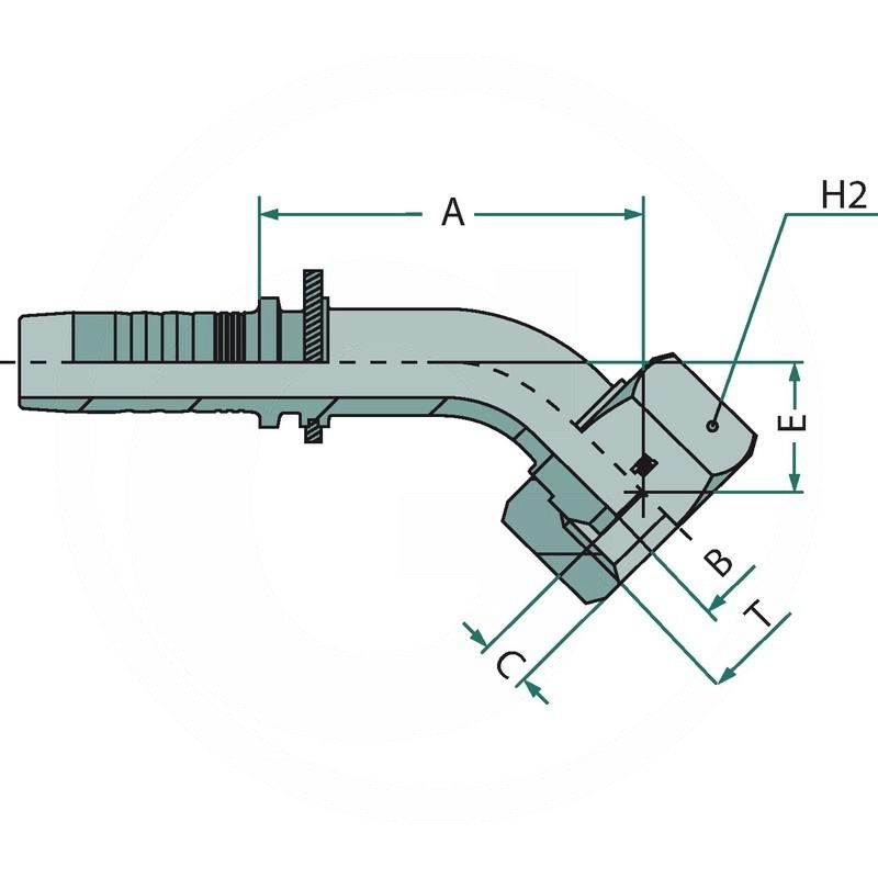 Manuli PN 12 DKR 3/8" 45° | zdjęcie nr 2