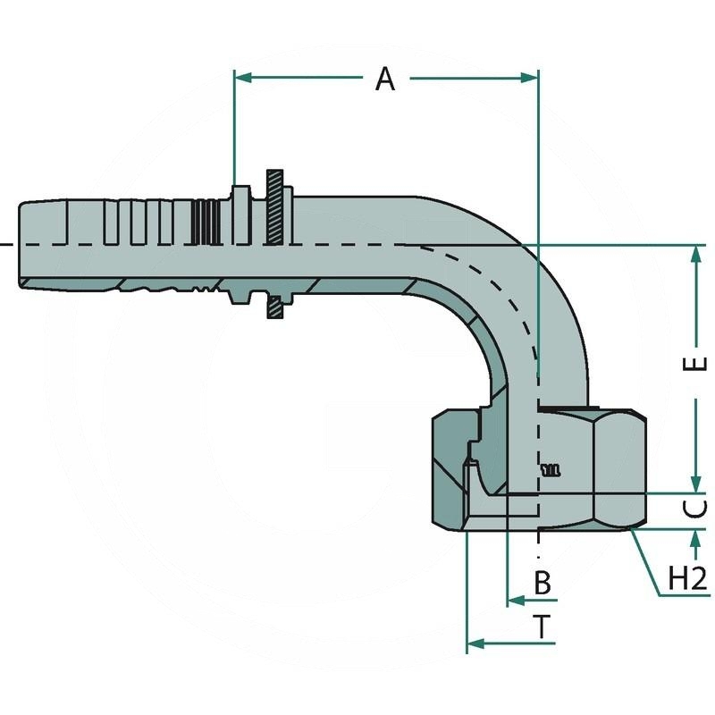 Manuli PN 16 DKL M26x1.5 90° | zdjęcie nr 2