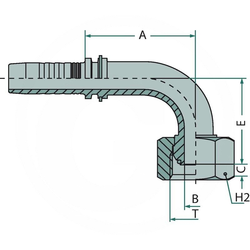 Manuli PN 20 DKOR 3/4" 90° | zdjęcie nr 2