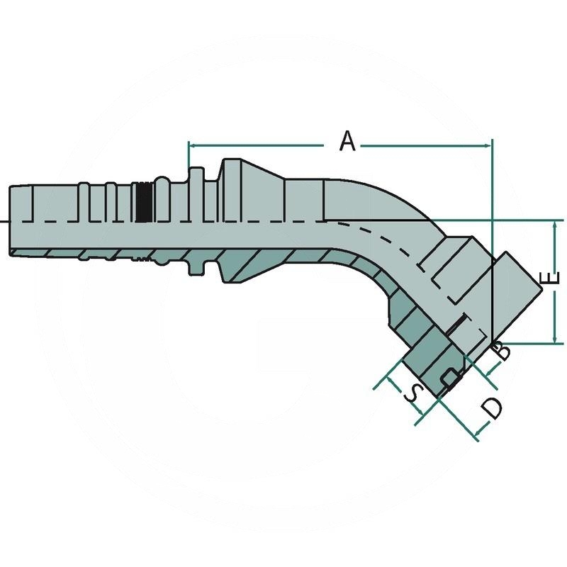 Manuli PN 25 SFS-CAT 1.1/4" 45° IL | zdjęcie nr 2