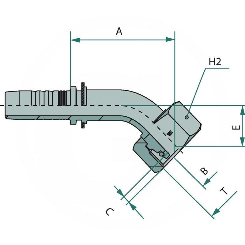 Manuli PN 32 DKOS M52x2.0 45° | zdjęcie nr 2