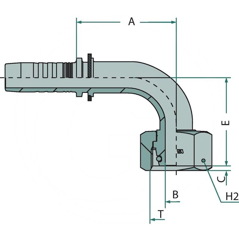 Manuli PN 38 DKOL M52x2.0 90° | zdjęcie nr 2