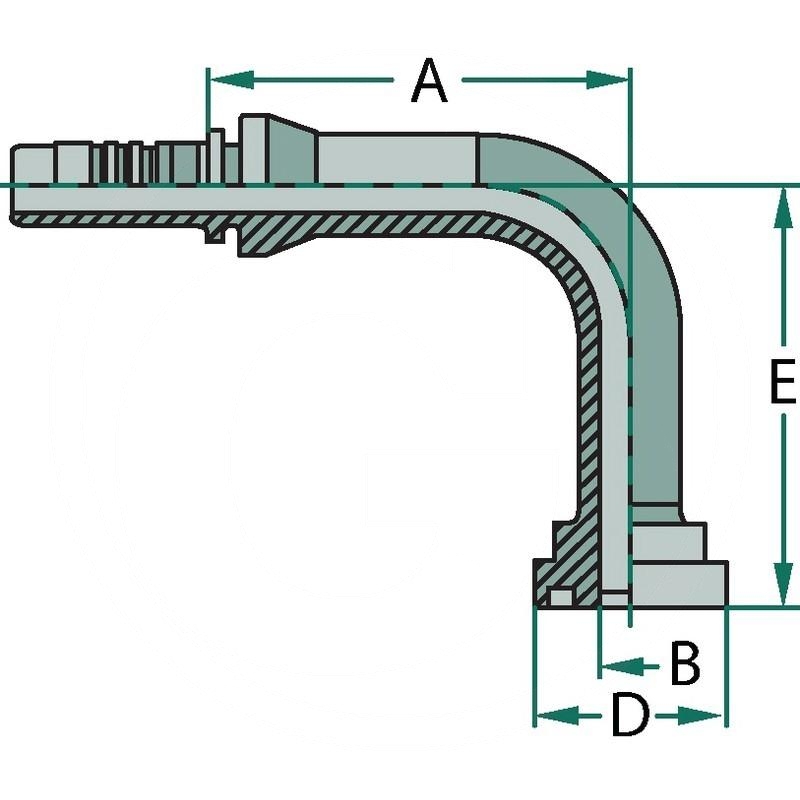Manuli PN 38 SFL 2" 90° SL=172 | zdjęcie nr 2