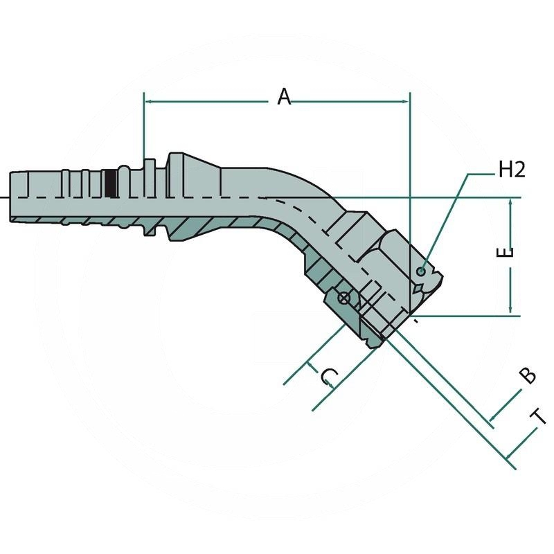 Manuli PN 50 DKJ 2.1/2" 45° IL | zdjęcie nr 2