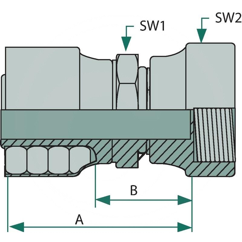 Parker PNE 12 DKORF 13/16" | 1JC48-8-8 | zdjęcie nr 2