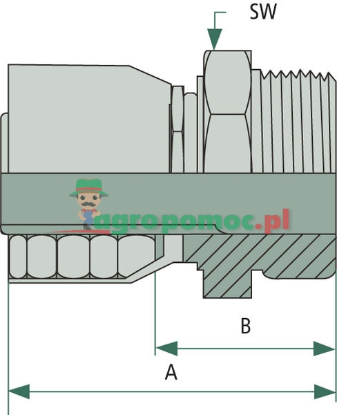 Parker PNE 16 AGORF 1" | 1JM48-10-10 | zdjęcie nr 2
