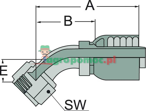 Parker PNE 20 DKJ 1.1/16" 45° | 13748-12-12 | zdjęcie nr 2