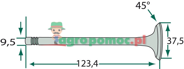 Perkins Exhaust valve | zdjęcie nr 2