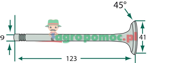 Perkins Exhaust valve | zdjęcie nr 2