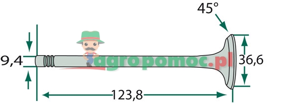 Perkins Exhaust valve | zdjęcie nr 2
