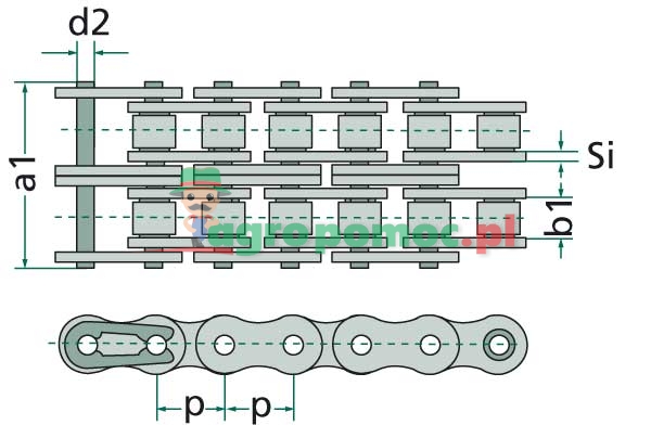 Rexnord 5m RexPro 16B-2 chain | zdjęcie nr 2