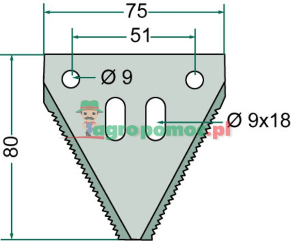 SCHUMACHER Mowing cutter blade | 10978.06 | zdjęcie nr 2