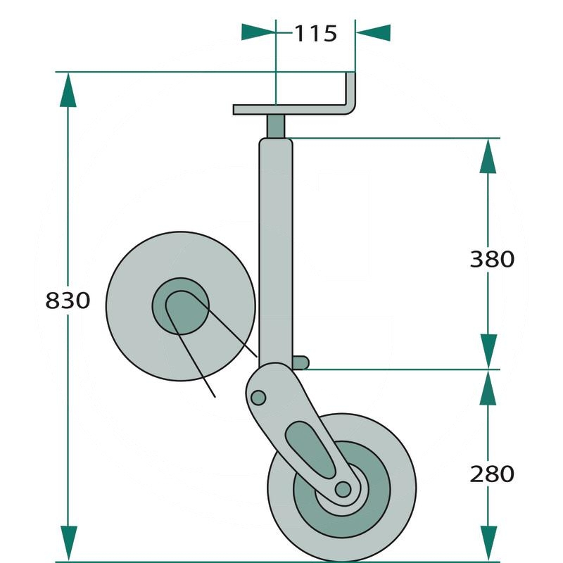SIMOL Jockey wheel | zdjęcie nr 2