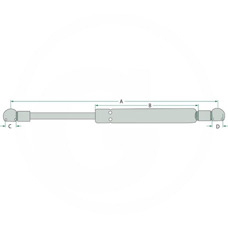 Stabilus Gas strut | 86026276 | zdjęcie nr 2