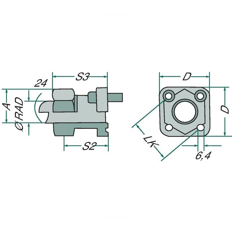 Threaded fitting | GF40LK-L15-100 | zdjęcie nr 2