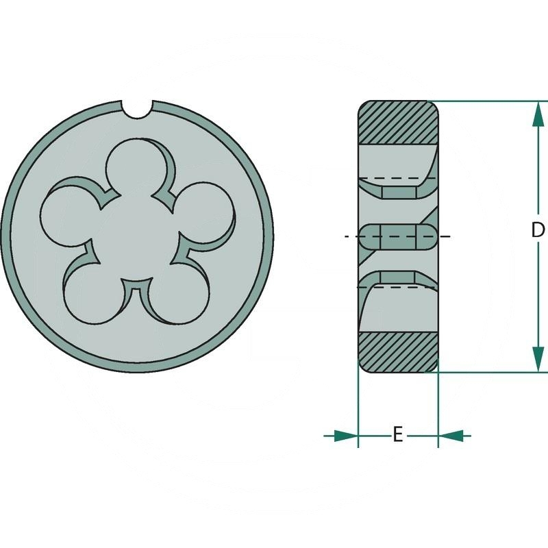 VÖLKEL Round threading die DIN223 | zdjęcie nr 2