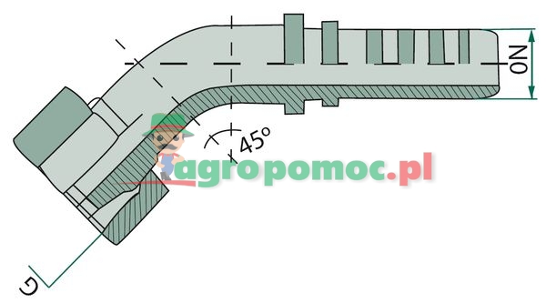 Volz PN 06 DKOL M14x1.5 45° VA | zdjęcie nr 2