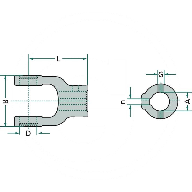 Walterscheid Hub yoke | 041531, 1041531, 21.15.101 | zdjęcie nr 2