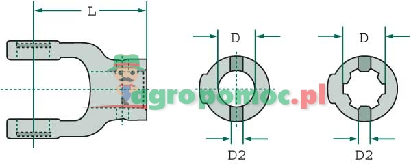 Walterscheid Hub yoke | 087645, 1087645, 21.15.113 | zdjęcie nr 2
