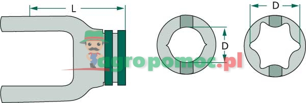 Walterscheid Inboard yoke | 119560, 1119560, 21.14.20+ | zdjęcie nr 2