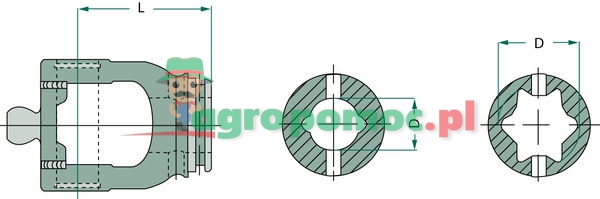 Walterscheid Inboard yoke | 21.42.810 | zdjęcie nr 2