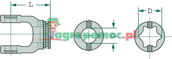 Walterscheid Inboard yoke | 377678, 1377678, 36.13.01 | zdjęcie nr 2