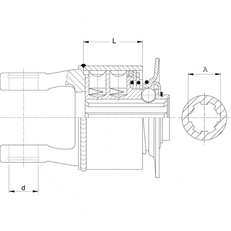 Walterscheid Radial pin clutch | 357768, 13577768, 55.53.503 | zdjęcie nr 2