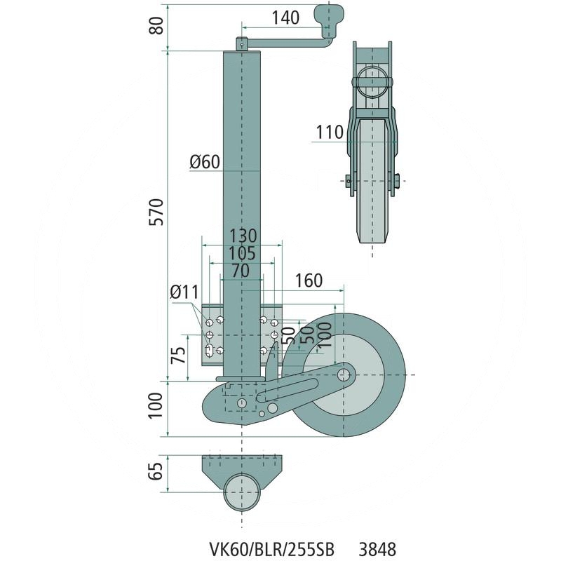 Winterhoff Jockey wheel | zdjęcie nr 2