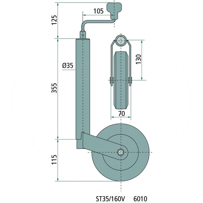Winterhoff Jockey wheel | zdjęcie nr 2