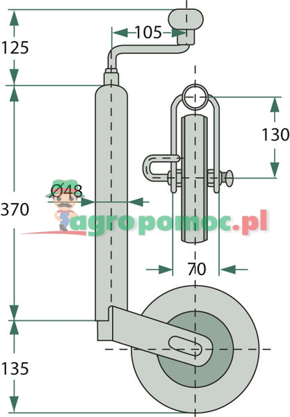 Winterhoff Jockey wheel | zdjęcie nr 2