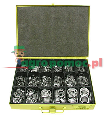 Aluminium sealing ring assortment (pressed steel box) | zdjęcie nr 1