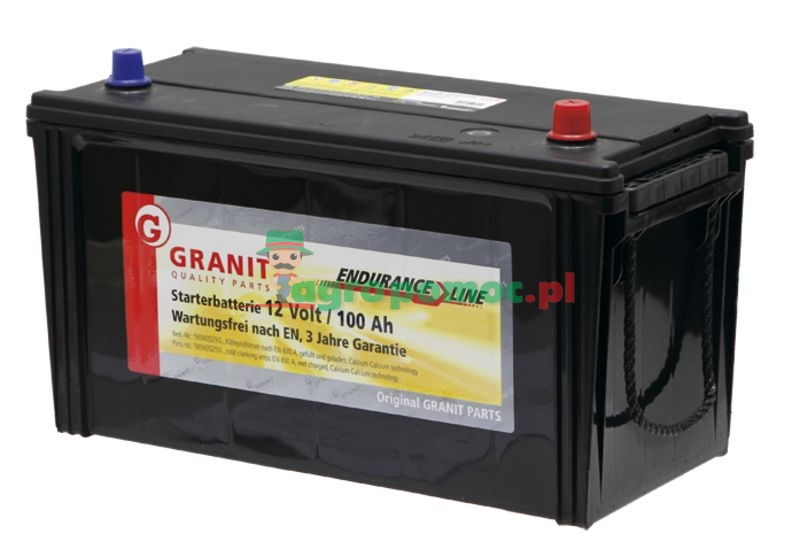 Battery 12V 100Ah filled 58026, 58513, 59518 (58560032G) - Spare parts for  agricultural machinery and tractors.