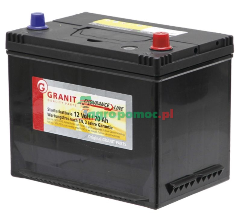 Battery 12V 70Ah filled (58557029G) - Spare parts for agricultural