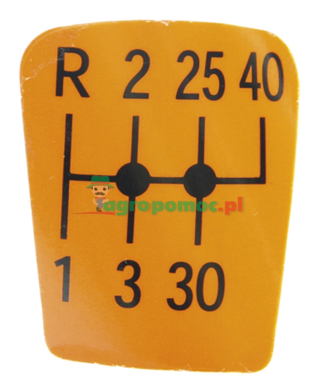 Gearshift pattern | 222103090090 | zdjęcie nr 1