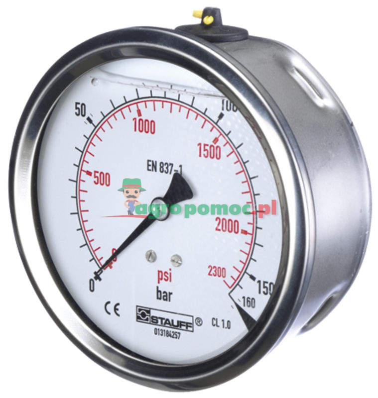 Pressure gauge 160 bar Ø63mm - 1/4" | zdjęcie nr 1
