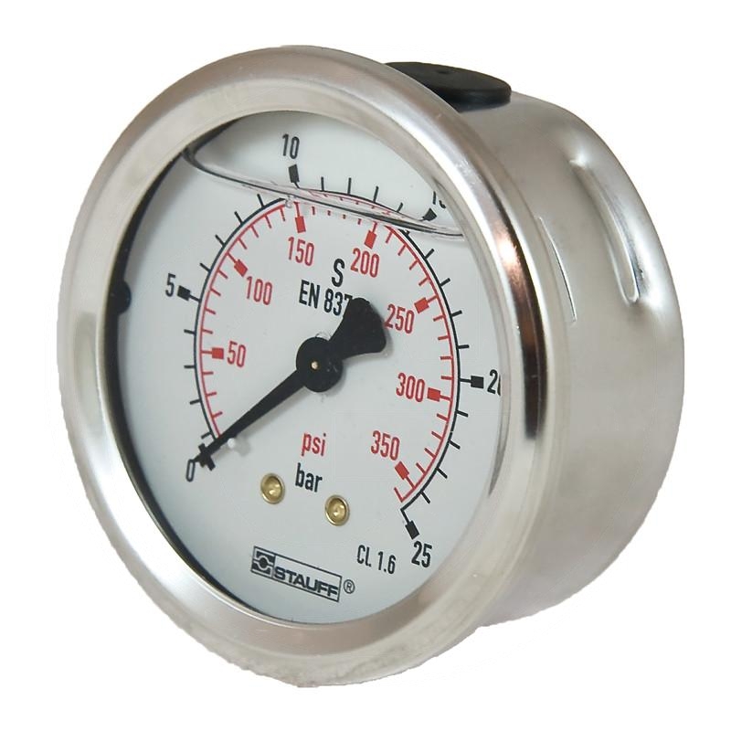 Pressure gauge 25 bar Ø63mm - 1/4" | zdjęcie nr 1