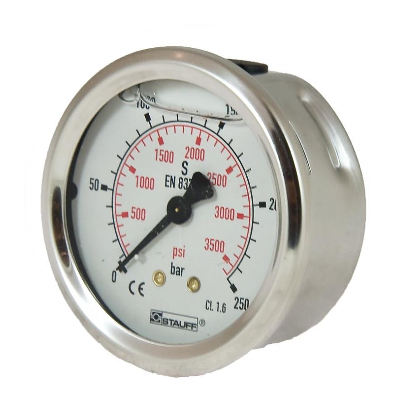 Pressure gauge 250 bar Ø63mm - 1/4" | zdjęcie nr 1