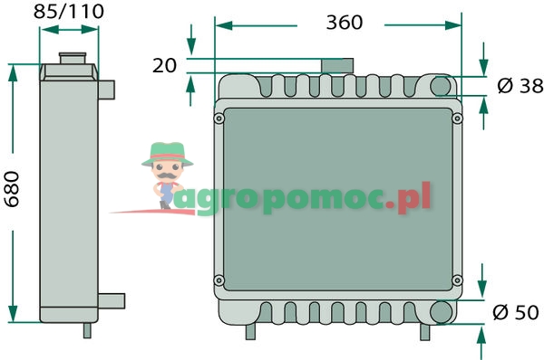 Radiator | AL25255, AT20847 | zdjęcie nr 1