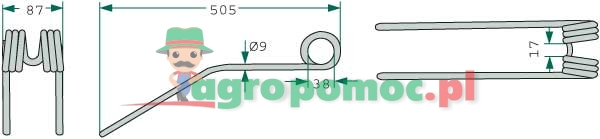 Rotary tedder tines | 600013, 12100 | zdjęcie nr 1