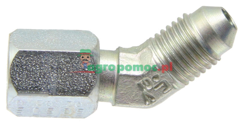 WA 7/16 FS-JIC x 7/16 M-JIC 45° | zdjęcie nr 1