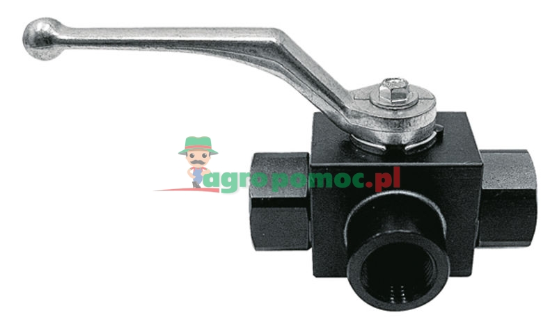Ball valve BKR-3L DN12-1/2" BSP | zdjęcie nr 1