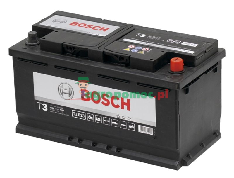 Bosch M4F15 motorcycle battery 12V 3 Ah-30A 10.5x8x11.2 no maintenance