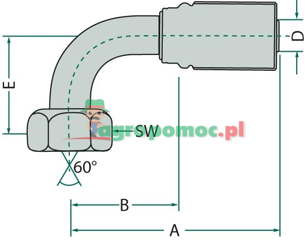Gates PNE 16 DKOR 3/4" 90° | 10G-12FBSPORX90 | zdjęcie nr 1