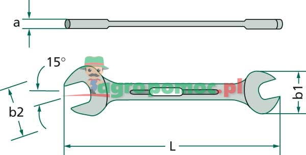 GEDORE Double open-end spanner | 6 12x13 | zdjęcie nr 1