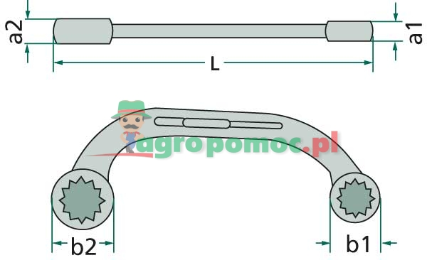 GEDORE Obstruction spanner | 304 16x18 | zdjęcie nr 1